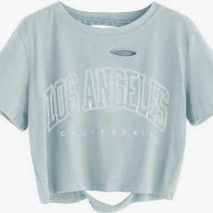Avanova | Los Angeles Graphic Tee Crop Tops Summer Sz Small NWT